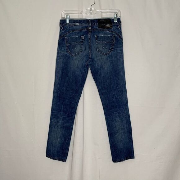 FreeSoul Medium Dark Wash Straight Leg Jeans 28 - Picture 3 of 5